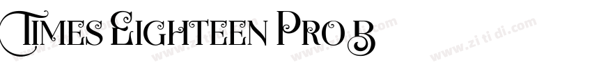 Times Eighteen Pro B字体转换